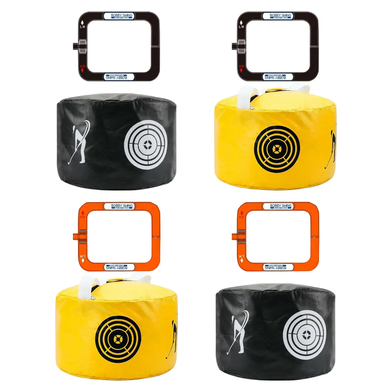 

Golf Swing Trainer Set Hitting Bag Alignment Correction for Golf Beginners