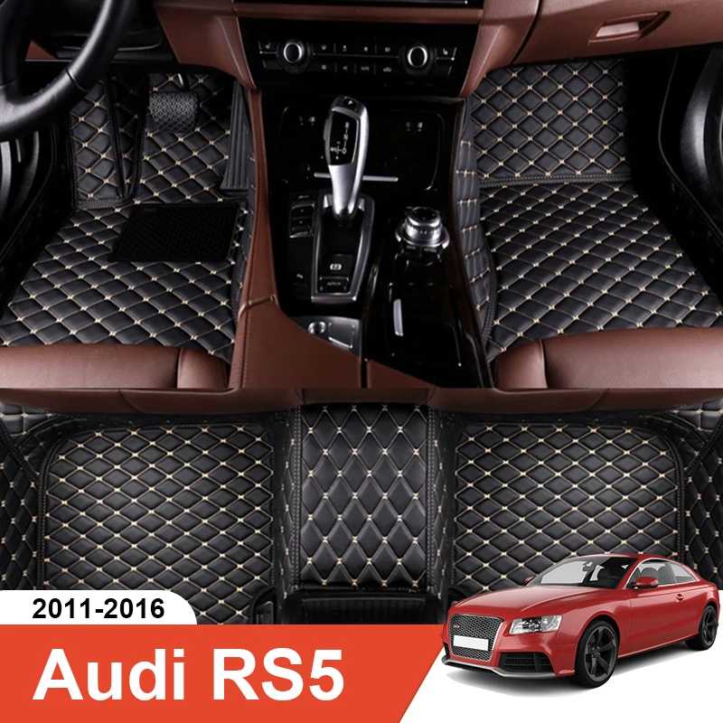 

Коврик автомобильный под заказ, подходит для Audi RS5 2011, аксессуары для интерьера, экологически чистый толстый коврик под заказ для левого и правого привода