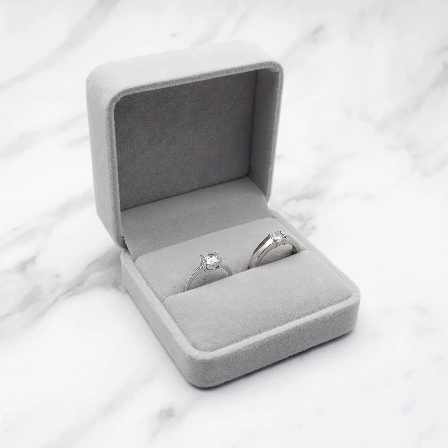 Custom Velvet Ring Box Personalized Wedding Ring Box Wedding Ring Holder Jewelry Box Engagement Proposal Ring Box Wedding Decor