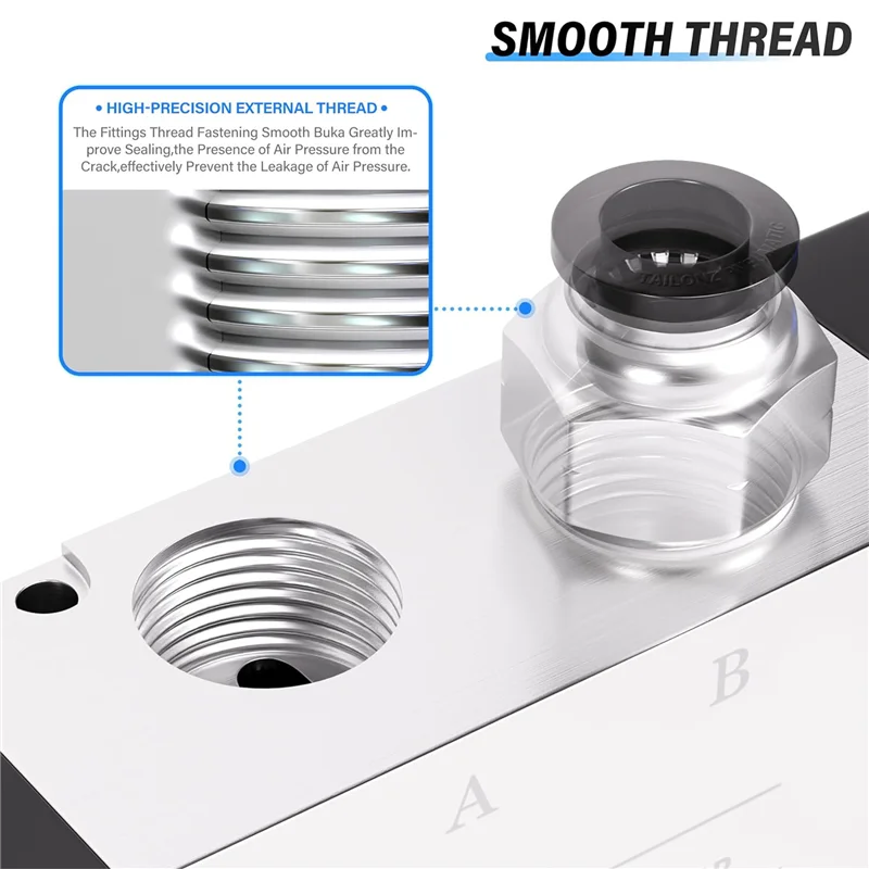 1/4 дюйма NPT 5-ходовой 3-позиционный воздушный ручной рычаг с управлением клапаном