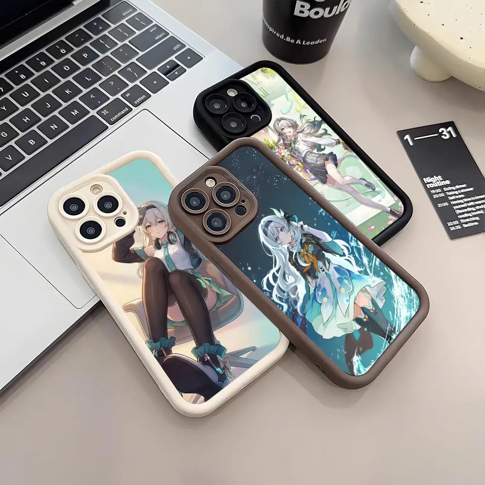 Фото Чехол для телефона H-Honkai Star Rail Firefly для iPhone 17 Air 16 E 15 14 Plus 13 12 11 Pro Max, силиконовый, мягкий №1
