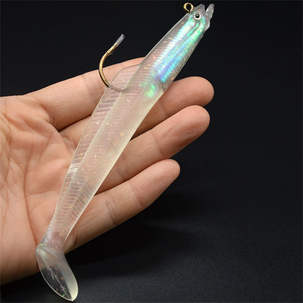 

1 Pc Luya Realistic Soft Bait Lead-wrapped 160mm 30g Fish Lure 3D Fish Eye Fake Lure Sardine Bionic Lure Trolling Mackerel Bait