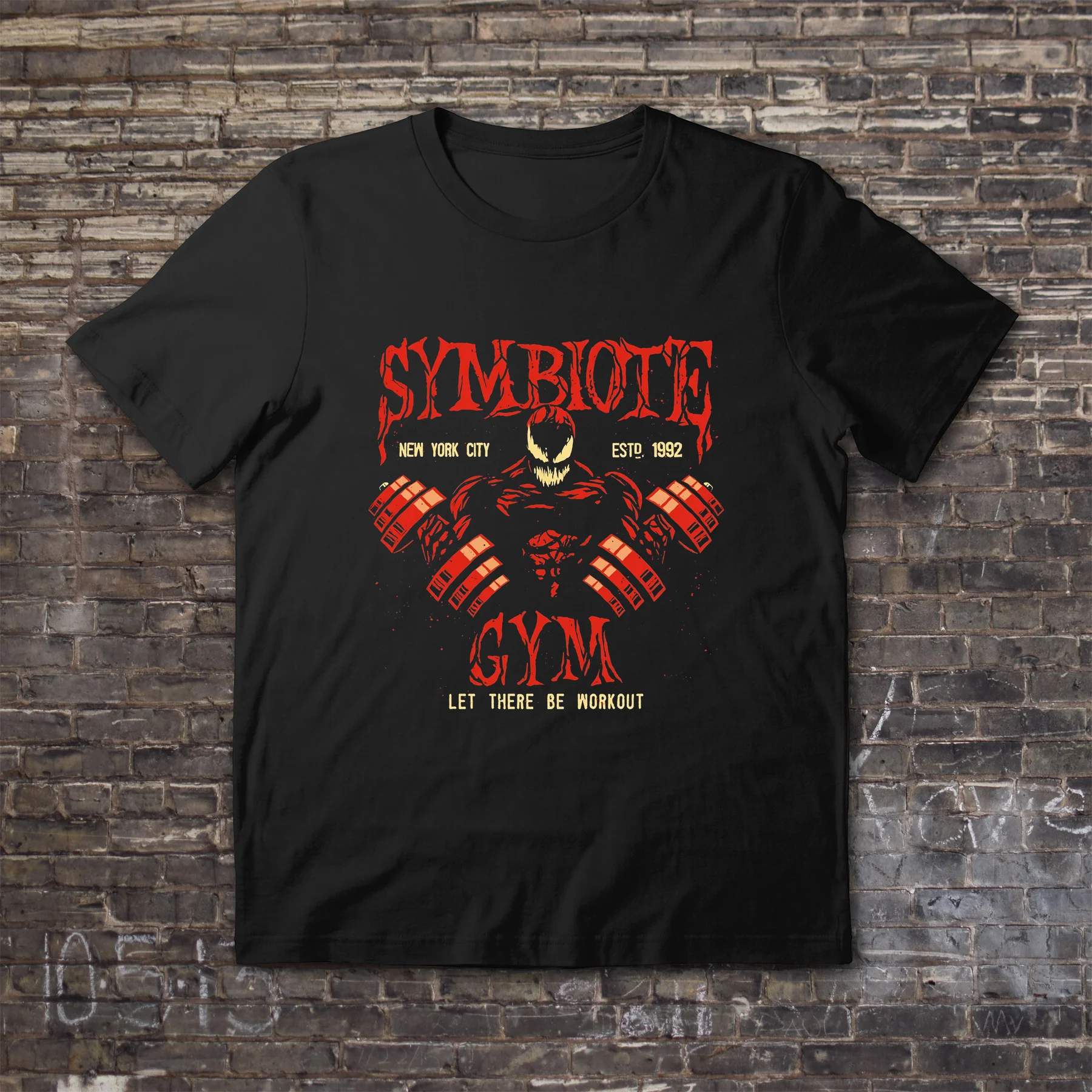 

Amazing Summer Pure Cotton Male T Shirt Casual Oversized Essential Symbiote Gym T-shirt Men T-shirts Graphic Short Sleeve S-3XL