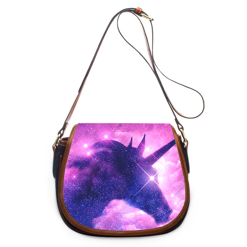 Cute Rainbow Unicorn print new fashion Women Crossbody Bag Luxury Handbags Women Bags Zipper Shoulder Bag women shoulder bag