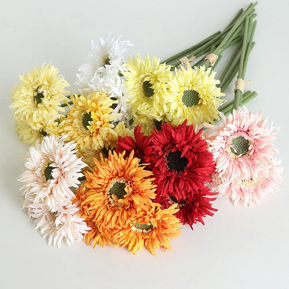 

8 Colors Excellent Decorative Simulation Chrysanthemum Flower Practical False Flower No Odor for Home