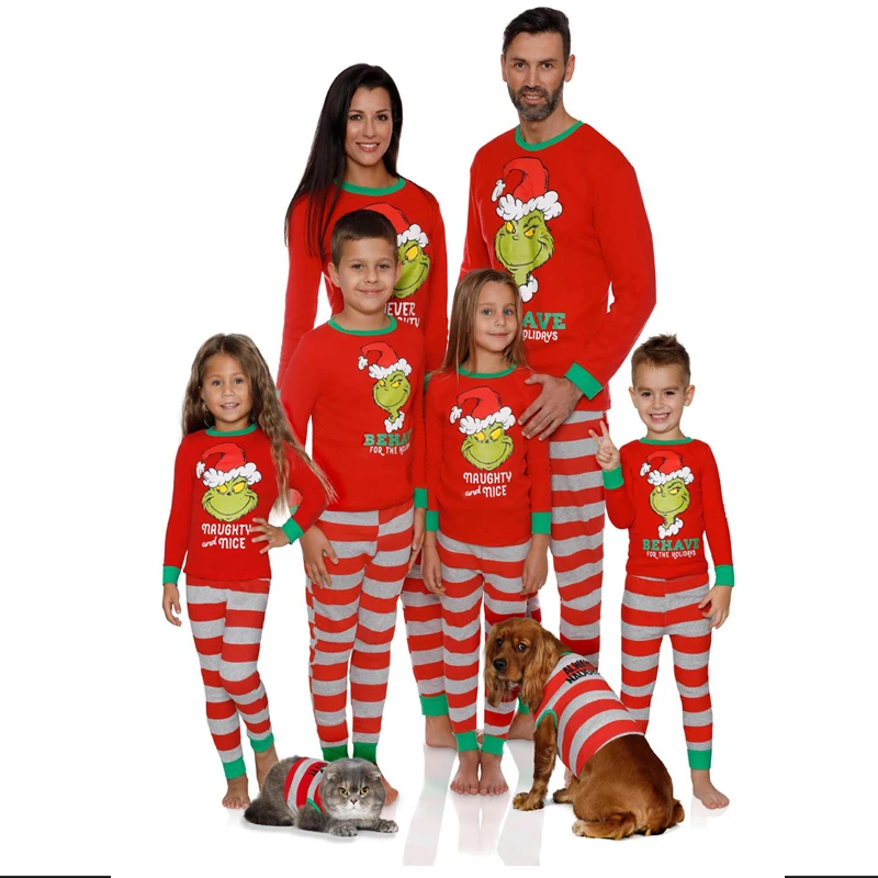 

Christmas Pajamas Family Mother Daughter Clothes Cartoon Monster Kids Homewear Xmas Family Look Outfits Family Pajamas Clothing