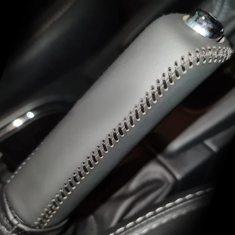 Верхний слой кожаный чехол для ручного тормоза крышка Subaru Legacy Outback XV Crosstrek Forester