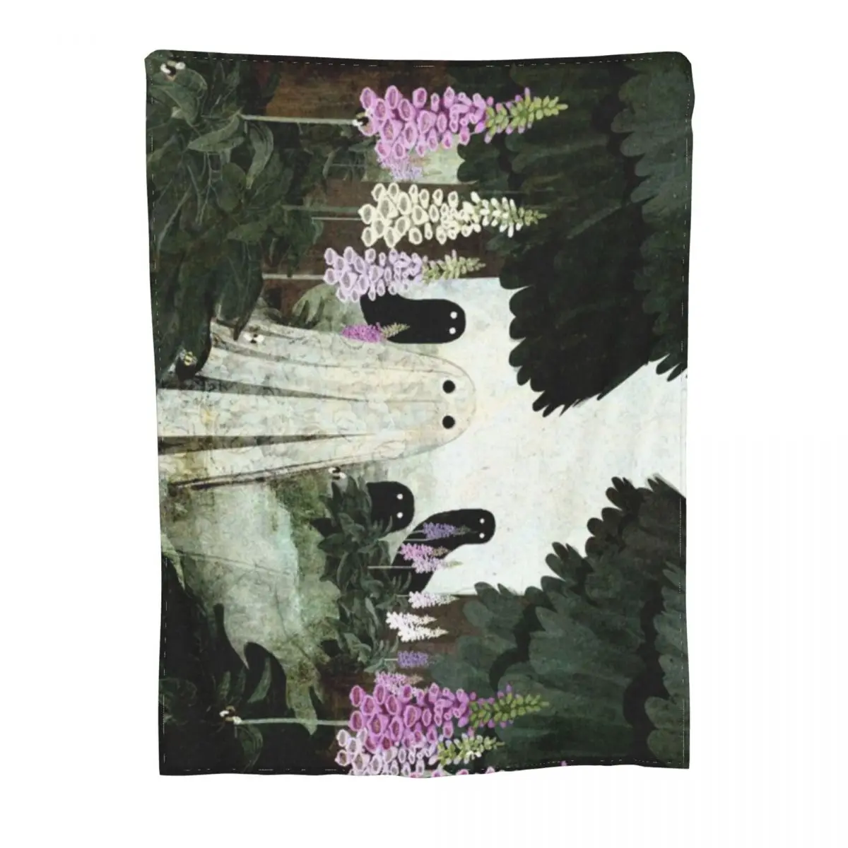 Foxglove Ghosts Ультрамягкое одеяло из микрофлиса