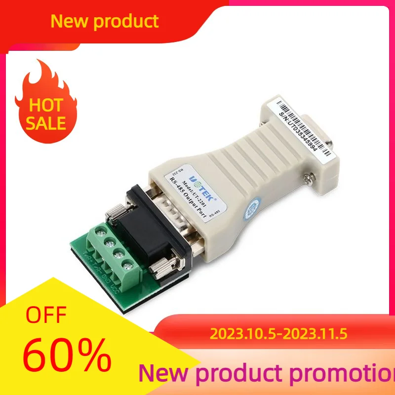 

Hot Selling 1Pce UT-2201 RS485 to RS232 to RS485 Passive Interface Converter Adapter Data Communication