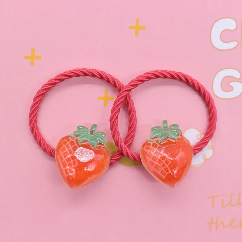 20 шт. резинки для волос в виде фруктов персика винограда яблока |