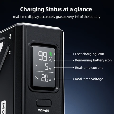 MOVESPEED Z70 Pro Max 70000 мАч Power Bank 140 Вт Электростанция с быстрой зарядкой Внешний аккумулятор Powerbank для ноутбука Кемпинг Открытый