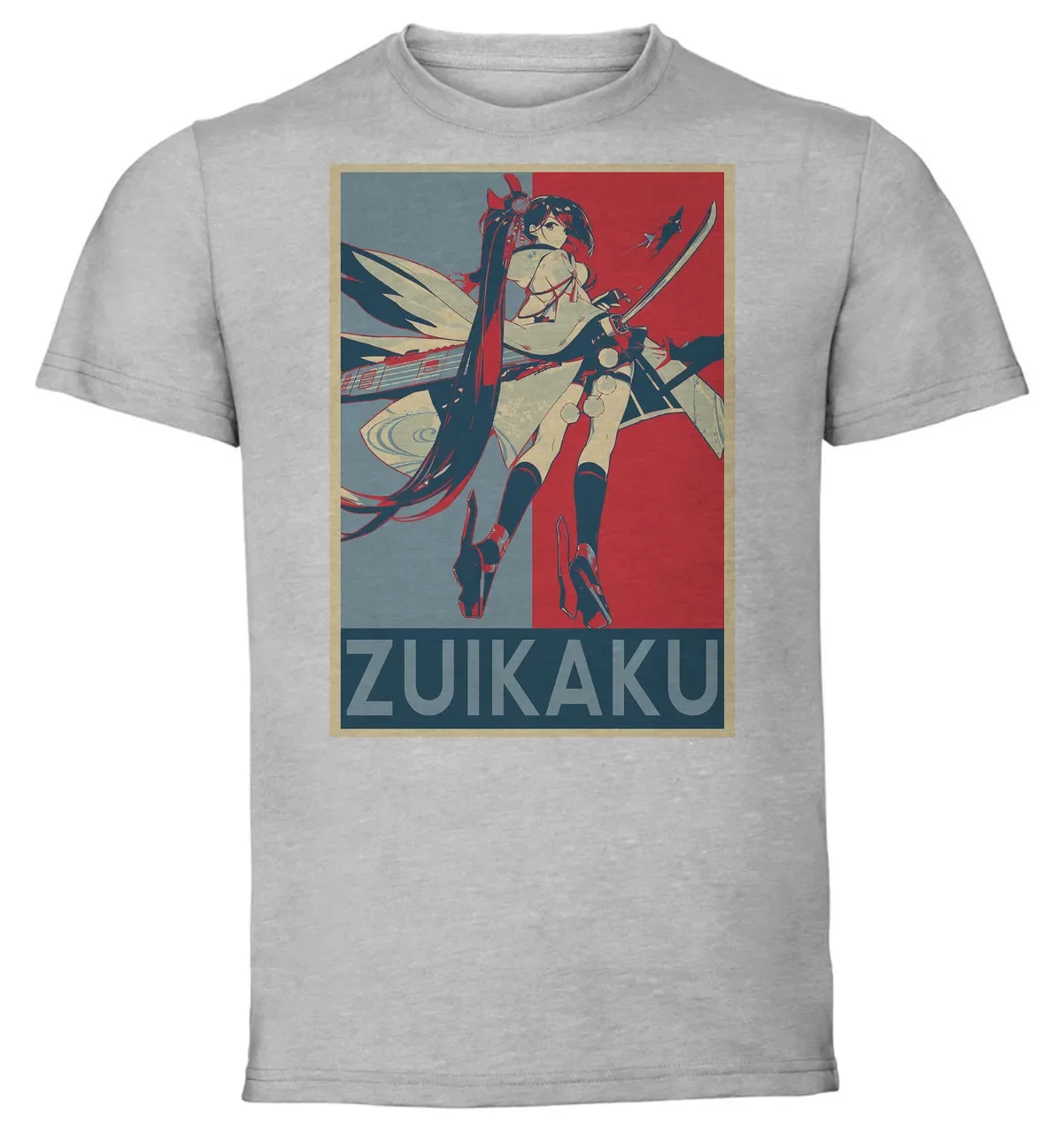 Футболка унисекс серая пропагандистская с надписью коготь Лейн Zuikaku