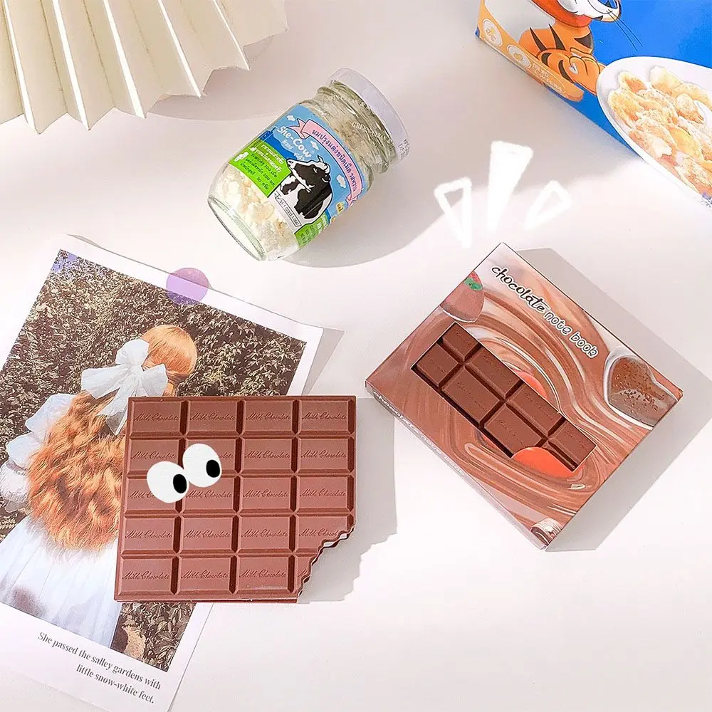 

80 Sheets Writing Pads Massage Note Cartoon Chocolate Memo Pads Biscuit Notebooks Mini Notebook Blank Notepad