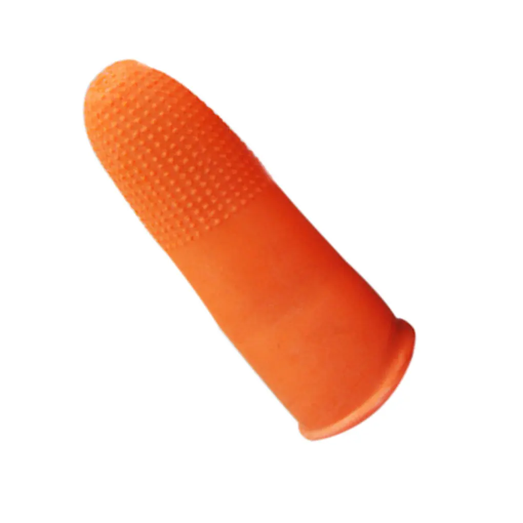 

100 шт., многоразовые латексные защитные перчатки для пальцев