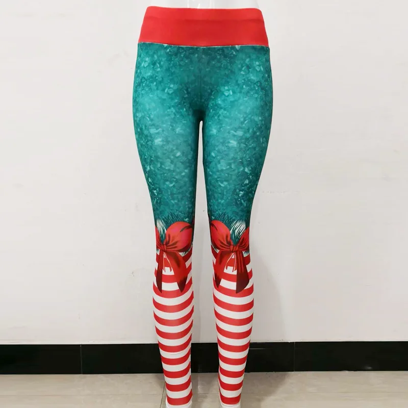 Leggings Women Christmas Printed Female Clothes Fitness Exercise Pants Yoga Pants Gym Leggings Dropshipping Sport Women Fitness