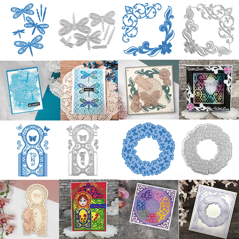 Металлические штампы для резки древесины. Необычная фигура. Узор в виде дерева.