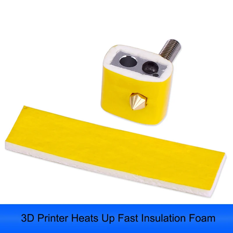 

2 PCS For 3D Printer Nozzle Insulation Cotton 20mm × 70mm × 2mm Thick Heat-resistant Fast Insulation Cotton