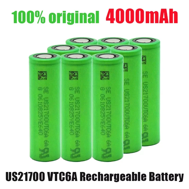 

100% Новый оригинальный US21700VTC6A 3,7 в 4000 мАч 30A литиевые аккумуляторные батареи для фонарика