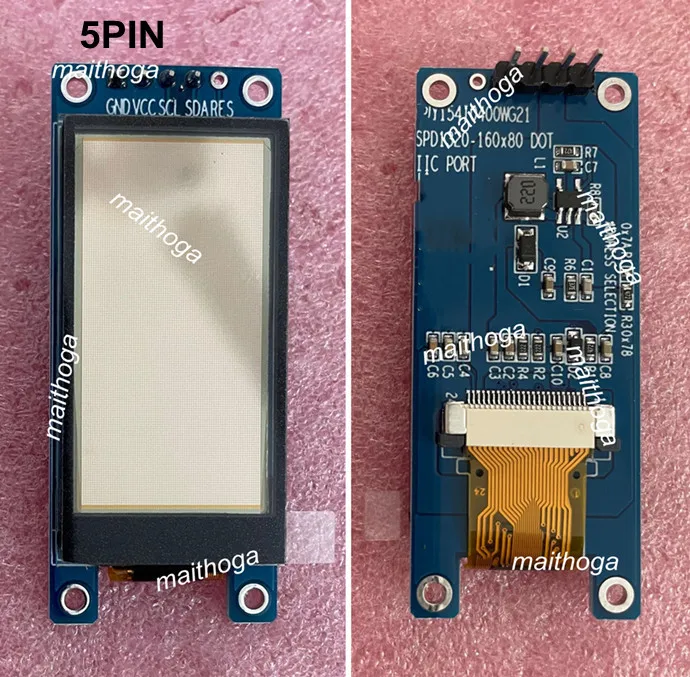 IPS 1 54 дюймов 24P/7P/5P Белый PM OLED экран (плата/без платы) SSD1320 Привод IC 160*80 Интерфейс