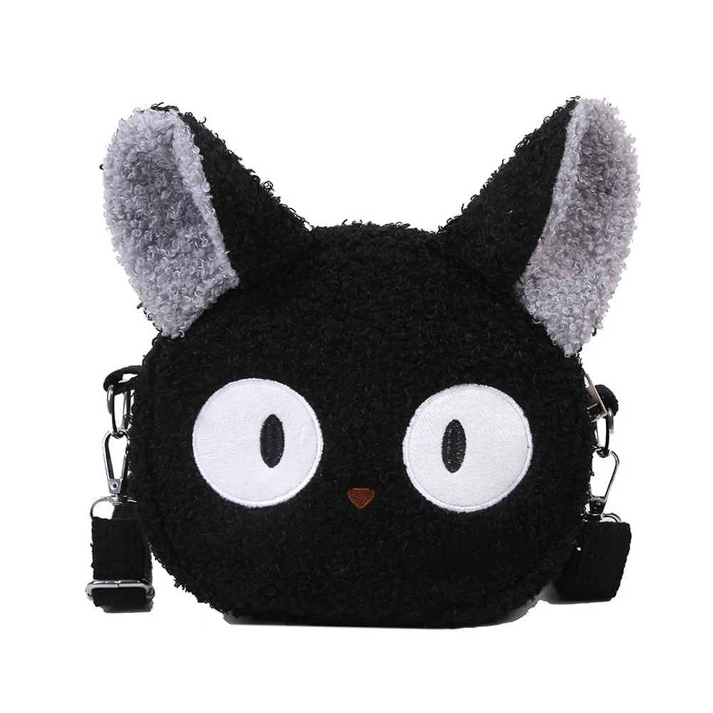 

Plush Cat Bear Crossbody Bag Cute Lamb Wool Shoulder Bag Soft Warm Animals Small Phone Purse Bag Cosplay Cartoon Messenger Bag