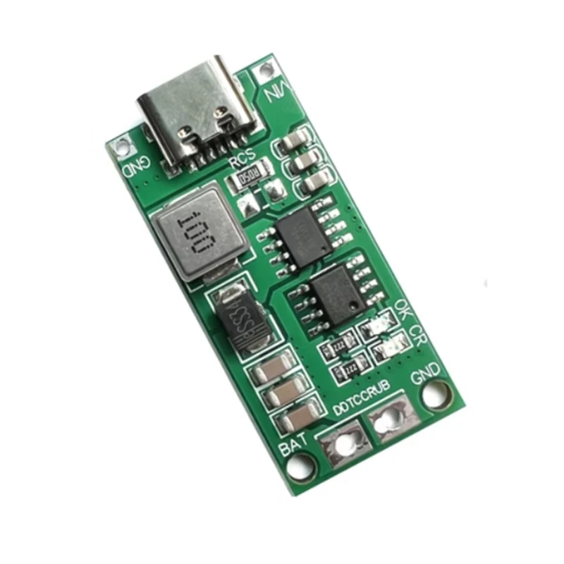 Фото Плата зарядного устройства Type-C BMS 2S 3S 4S 1A 2A 4A для литиевых аккумуляторов 18650, модуль повышающего преобразователя USB-C для Li-Po полимерных аккумуляторов и повербанков №1