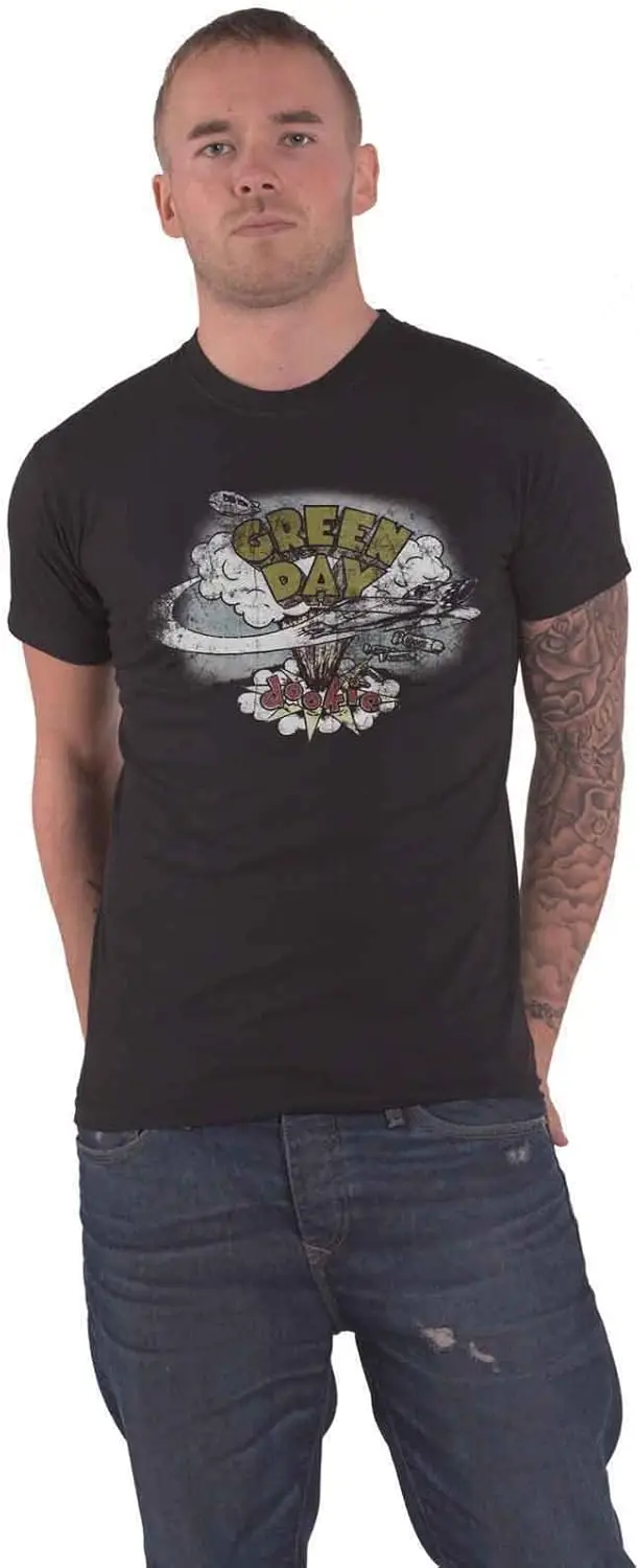 Футболка Green Day Dookie Vintage Band Logo Официальный мужской черный размер XL