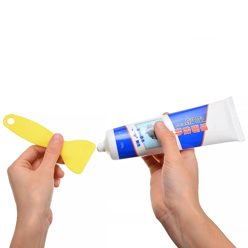 

Universal Mending Paste Repair Cream Wall Repairing Ointment Grout Beautiful Sealant for Cracked Peeled Holes Wall Scraper 250g