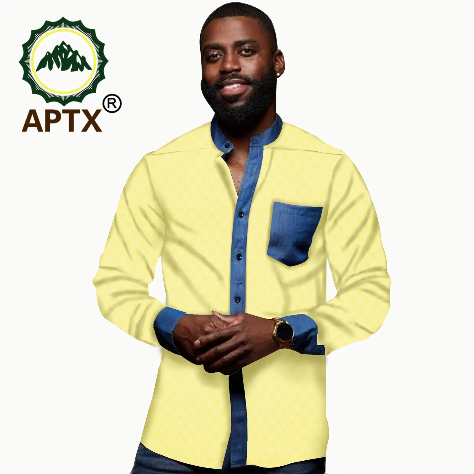 Рисунок 5 - Рубашка мужская жаккардовая с воротником-стойкой