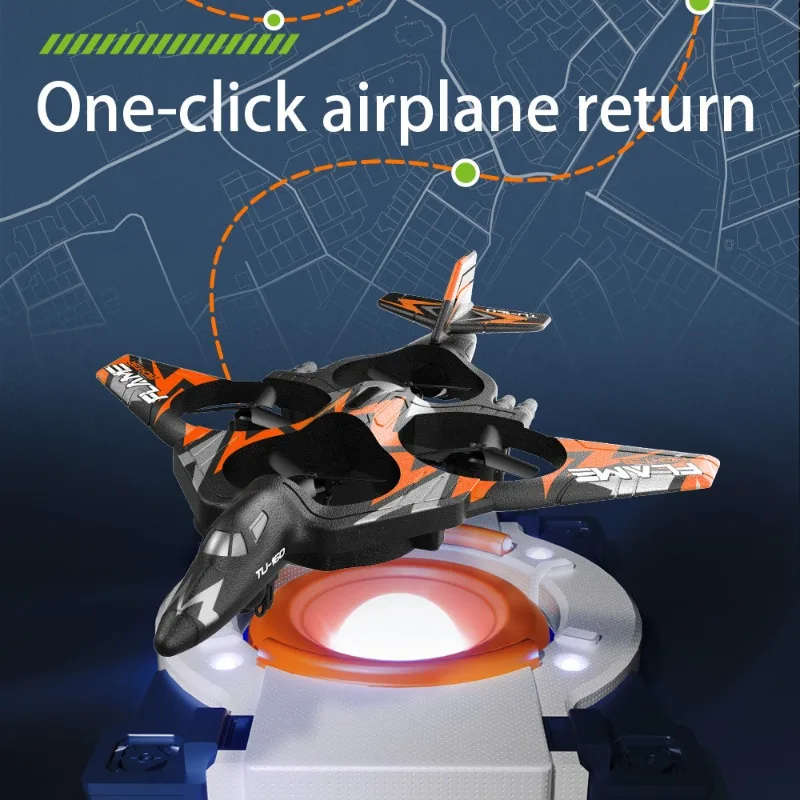 Радиоуправляемый пенопластовый самолет E ° со светодиодной подсветкой 2 4G планер