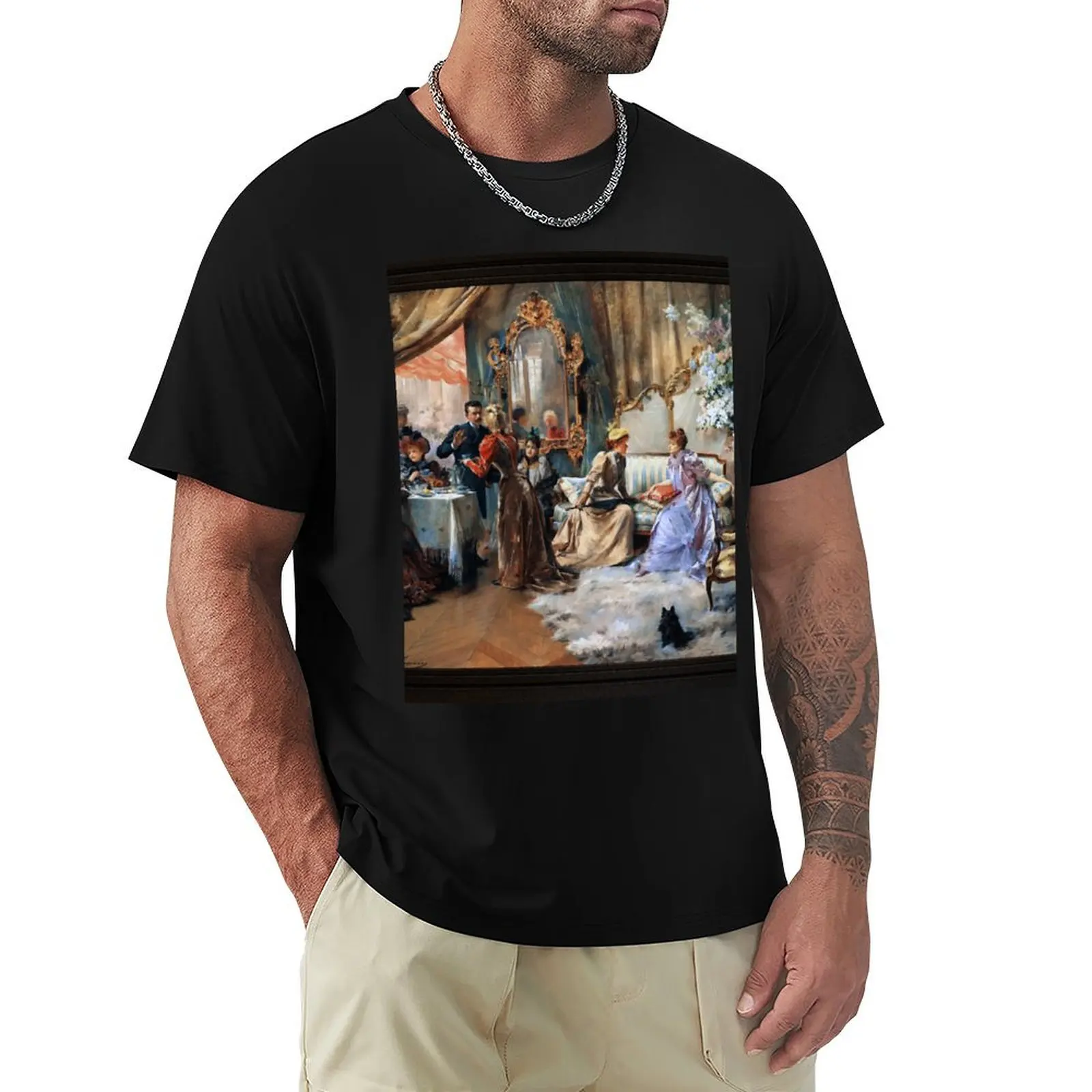 Le Gouter Au Salon Du Peintre от Madeleine-Jeanne Lemaire Remastered Xzendor7 Классическое искусство Репродукции