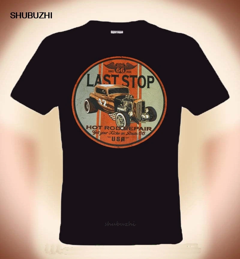 

Moto , Racer Camiseta T Shirt , Llast Parada , Route66 , Historic Route 66 , Tallas : Tshirt Loose Tops