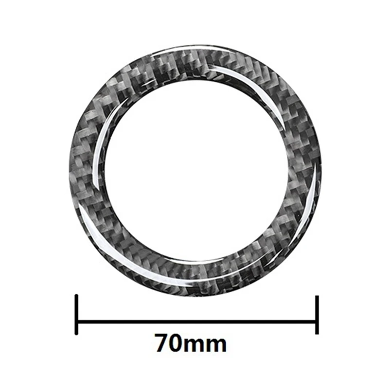 Наклейки на центральный чехол рулевого колеса из углеродного волокна для BMW- 3