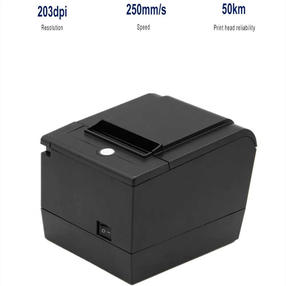 Free Shipping 80mm thermal printer 80mm kitchen printer USB port POS 80mm thermal receipt printer USB+Bluetooth