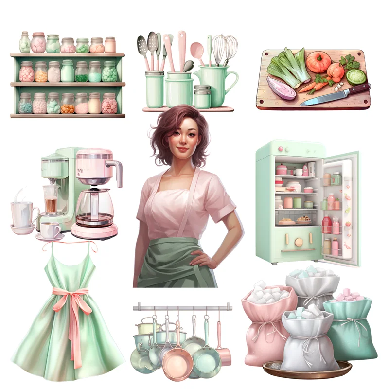 

БЛИНГИРД Акварельные наклейки для кухни