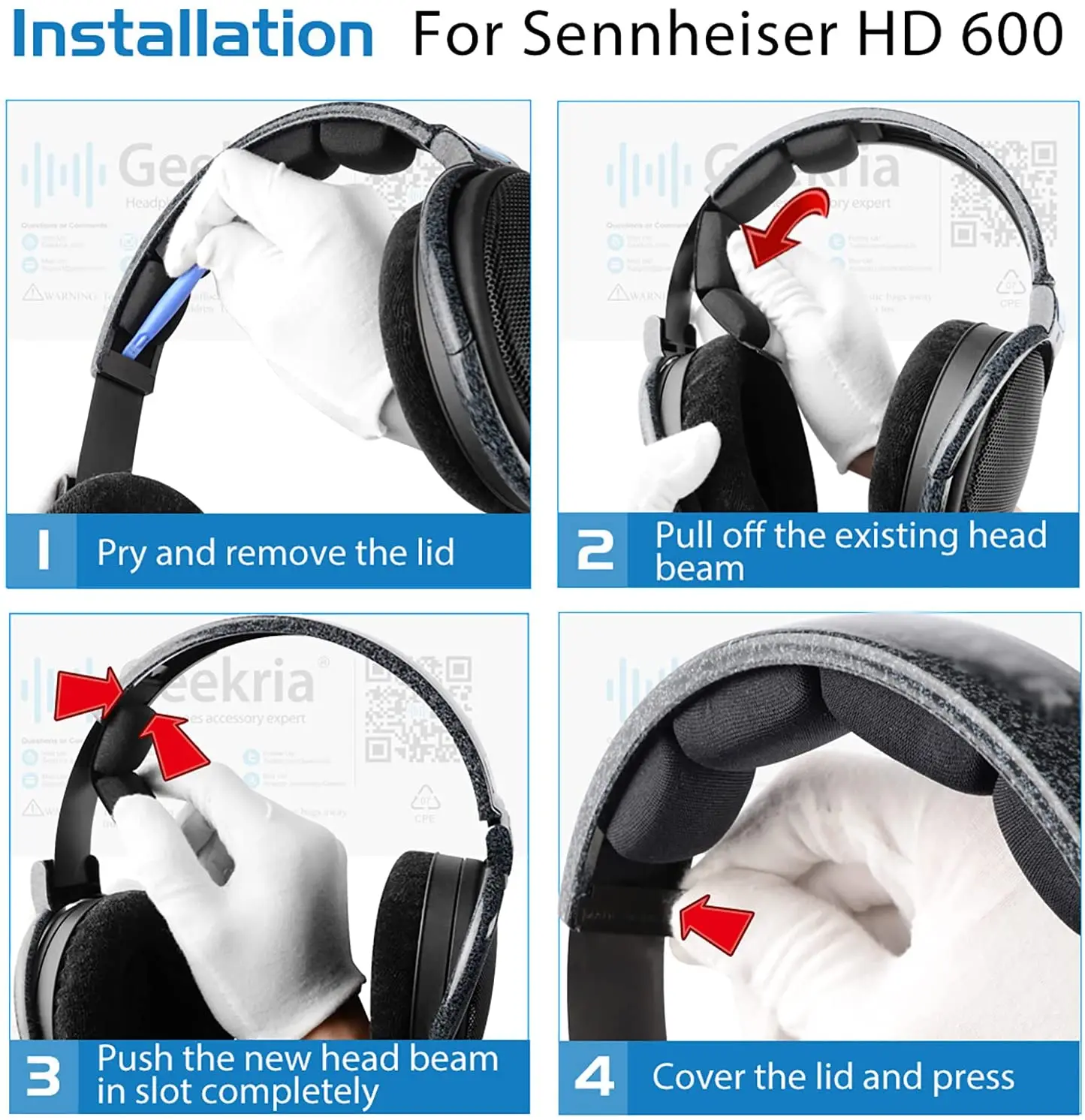 Фото Сменные амбушюры для наушников Sennheiser HD650, HD600, HD580, HD660 S, HD565, HD545 №3