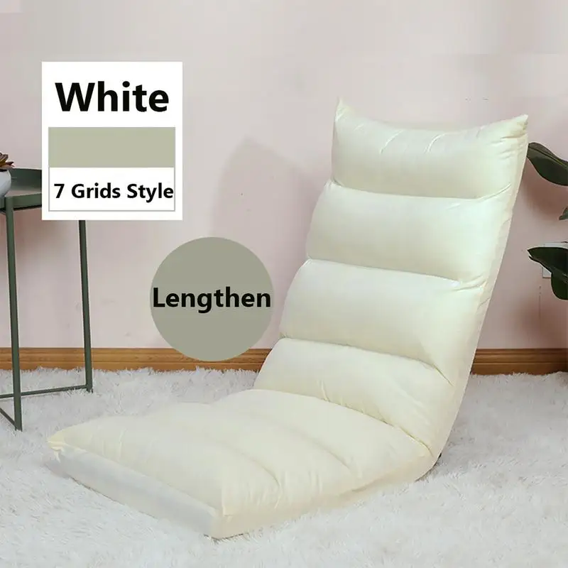 Folding Adjustable Lazy Sofa Chair Floor Chair Recliner For 