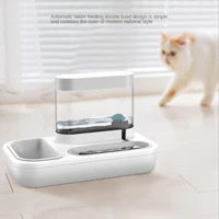 feeder for cats water fountain kitten automatic drinking high anti tipping high capacity bowl for cat food pet food utensils a