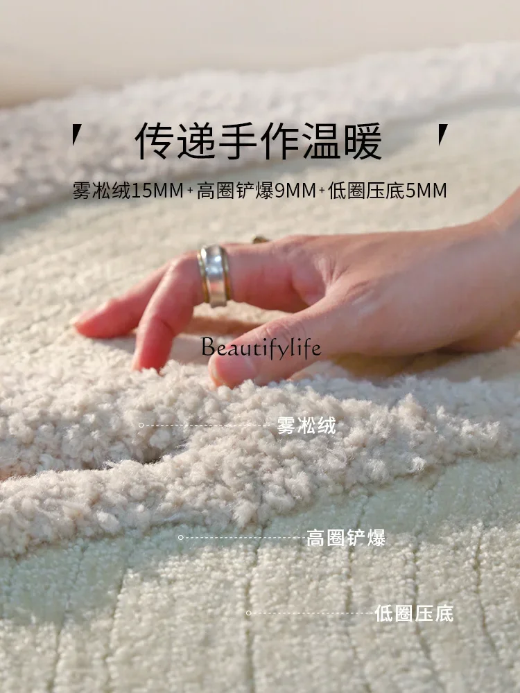 Ром бархатный круглый ковер неправильной формы для гостиной диван специальной