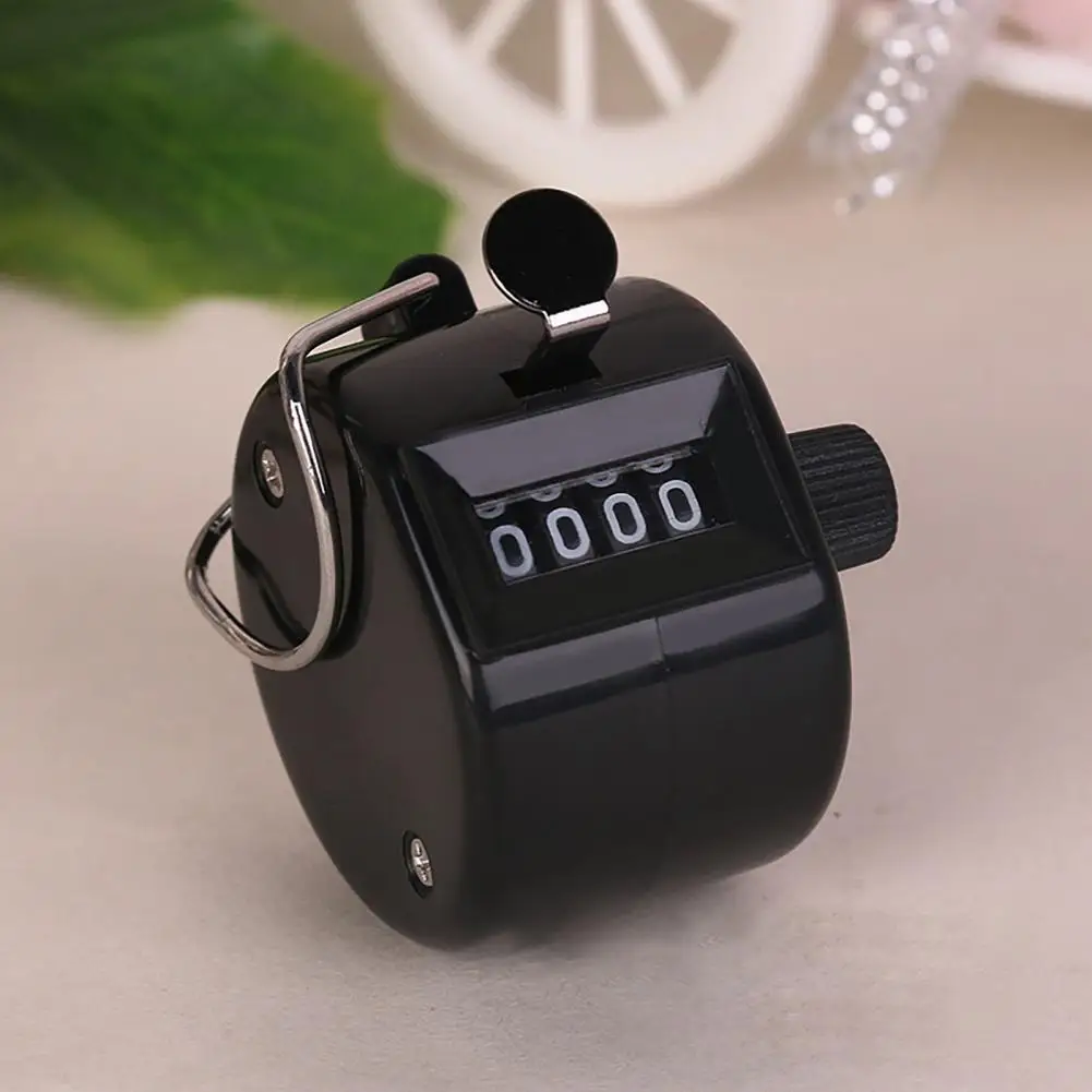 

Manual Counter Convenient Hand Counter Quick Reaction Portable Digital Counter 4 Digit Number Mini Hand Held Tally Counter