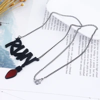 stranger things movie letter necklace alphabet light wall monster pendant keyring girls lady cosplay jewelry gift