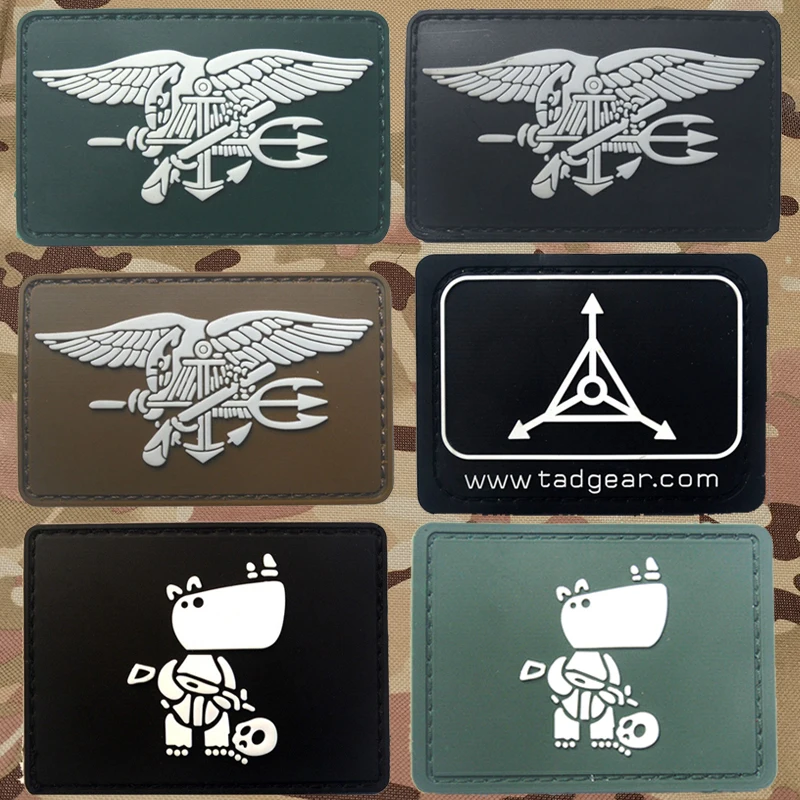 3d-патчи MAMAO из ПВХ с тактическим медведем и Носорогом патчи уплотнением