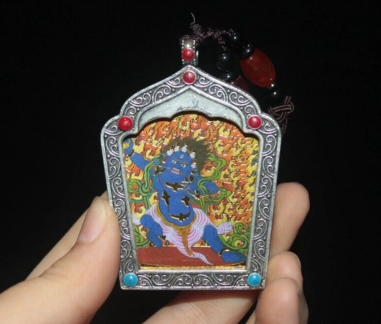 

Тибетская серебряная статуэтка Ваджрапани Махакала