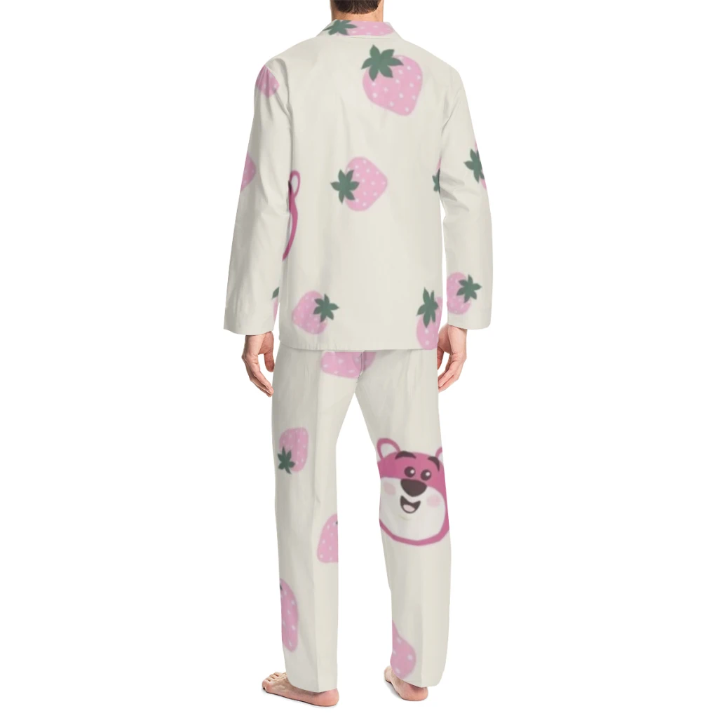 Белая пижама Disney Strawberry Bear выбранные узоры Minso милый стиль