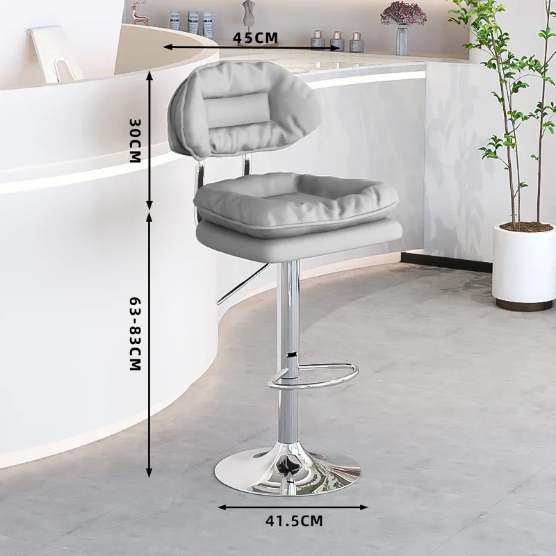 Дизайнерские современные барные стулья минималистичные металлические высокие