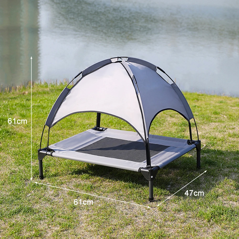 

Bed Dog Bed Beds Dogs Elevated Dog Bed Enhanced Comfort Outdoor Pet Cot Raised Cooling Tent Removable Canopy Shade