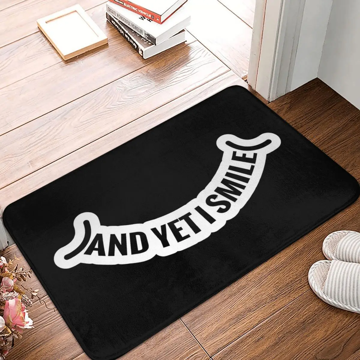 

И еще я улыбка Кинг Эзекиль нескользящий коврик для двери ковер для ванной кухонный коврик Добро пожаловать домашний декор