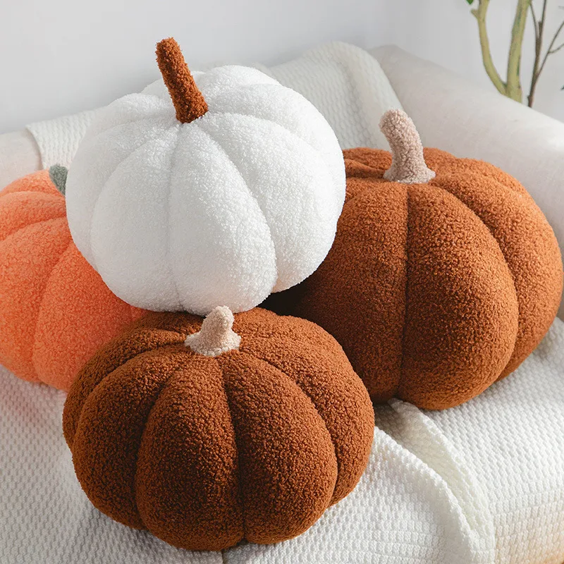Hot Sale 20cm Funny Pumpkin Plush Pillow Creative Special-shaped Sofa Cushion Halloween Decoration Cute Children Plush Toys
