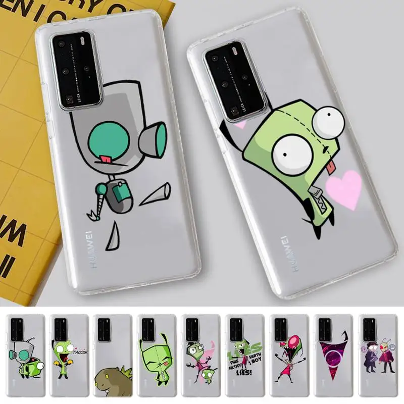 

Invader Zim Phone Case For Huawei P 20 30 40 pro lite Psmart2019 Honor 8 10 20 Y5 6 2019 Nova3E