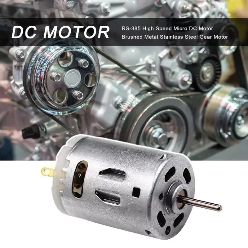

RS-385 High Speed Micro DC Motor Brushed Metal Stainless Steel Gear Motor