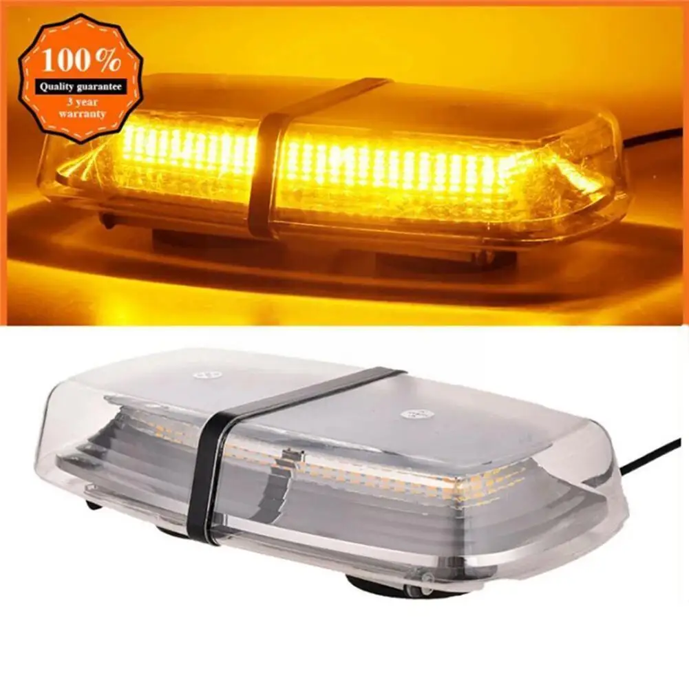 

72 Led Strobe Beacon Lights Rooftop Flash Emergency 12v-24v Light Strobe Yellow/amber Truck Light Roof Warning Car Atmosphe M8z1